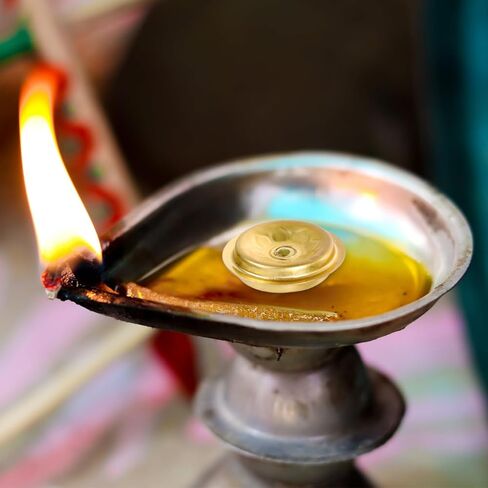 BESPORTBLE 12pcs Metal Floating Candle Wicks Oil Floating Wicks Disc Holders Butter Lamp Stands Oil Lamp On Water Trays Buddhist Supplies for Oil Cups in Saudi Arabia