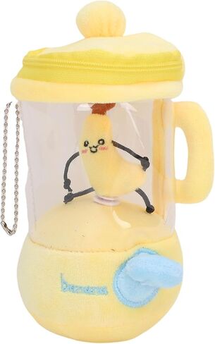 CHICIRIS Plush Toys, Soft Cartoon Juicer Keychain with Interactive Features, Fun for Kids Room and Bag Decoration (Banana) in Saudi Arabia