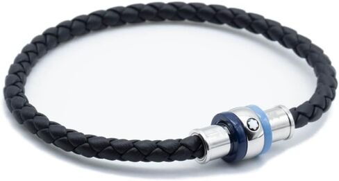 MONTBLANC Men's 1858 Ice Sea Blue Bracelet, Size 63 in Saudi Arabia