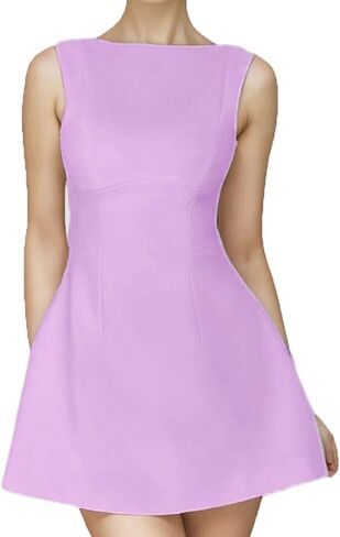BNGD Women's Backless Vest Basic Dress Sexy Slim Short Dress in Kuwait