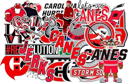 25 PCS Detroit American Red Wings Hockey Stickers for Water Bottle, Laptop, Bicycle, Computer, Motorcycle, Travel Case, Car Decal Decoration Stickers in Saudi Arabia