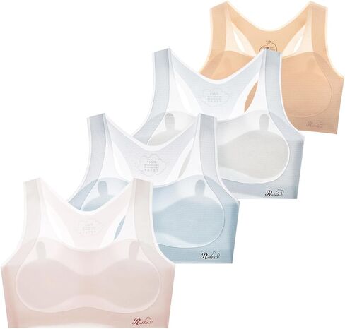 Seamless Training Bra for Girls 8-12 Years Old Breathable Soft Teens Sports Racerback Bras in Saudi Arabia