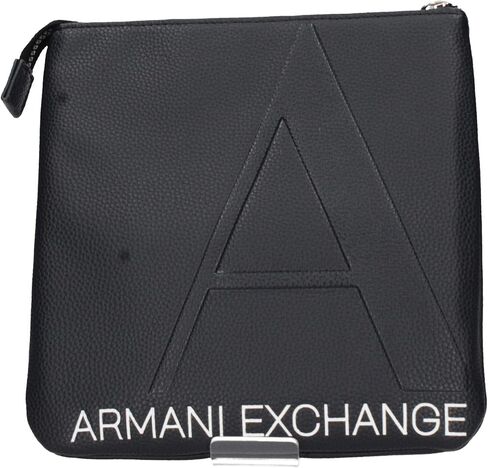 حقيبة كروس مسطحة بشعار a Line للرجال من Armani Exchange، إصدار محدود، لون أزرق بحري، مقاس واحد in Saudi Arabia