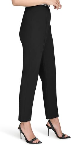 H Halston Womens Slim Leg Woven High Waisted Pant in Saudi Arabia
