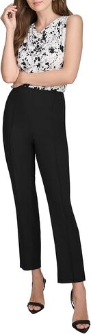 H Halston Womens Slim Leg Woven High Waisted Pant in Saudi Arabia