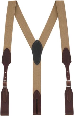 Suspender Store Rugged Comfort Extra-Sturdy Elastic Suspenders - Y-Back - Belt Loop - 5 Colors & Sizes Including Big & Tall in Saudi Arabia
