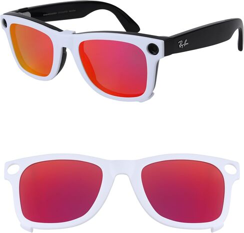 مشبك تثبيت خارجي مستقطب لـ Ray-Ban Meta Wayfarer RW4008&Gen 2 RW4012 كبير 53-22 للرجال والنساء حماية من الأشعة فوق البنفسجية in Kuwait