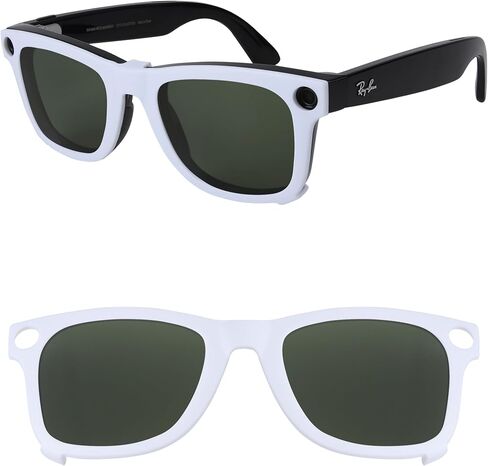 مشبك تثبيت خارجي مستقطب لـ Ray-Ban Meta Wayfarer RW4008&Gen 2 RW4012 كبير 53-22 للرجال والنساء حماية من الأشعة فوق البنفسجية in Kuwait