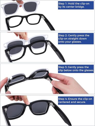 مشبك تثبيت خارجي مستقطب لـ Ray-Ban Meta Wayfarer RW4008&Gen 2 RW4012 كبير 53-22 للرجال والنساء حماية من الأشعة فوق البنفسجية in Kuwait