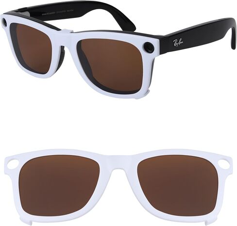 مشبك تثبيت خارجي مستقطب لـ Ray-Ban Meta Wayfarer RW4008&Gen 2 RW4012 كبير 53-22 للرجال والنساء حماية من الأشعة فوق البنفسجية in Kuwait