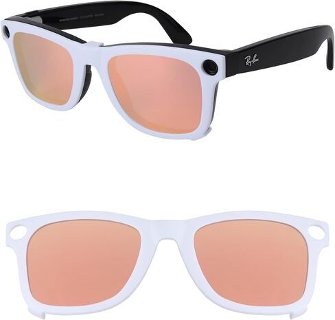 مشبك تثبيت خارجي مستقطب لـ Ray-Ban Meta Wayfarer RW4008&Gen 2 RW4012 كبير 53-22 للرجال والنساء حماية من الأشعة فوق البنفسجية in Kuwait