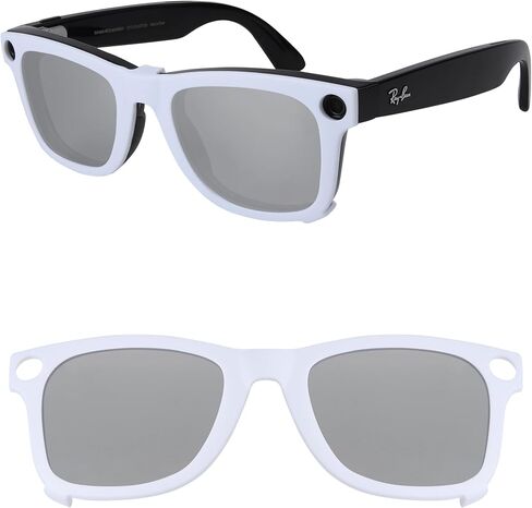 مشبك تثبيت خارجي مستقطب لـ Ray-Ban Meta Wayfarer RW4008&Gen 2 RW4012 كبير 53-22 للرجال والنساء حماية من الأشعة فوق البنفسجية in Kuwait