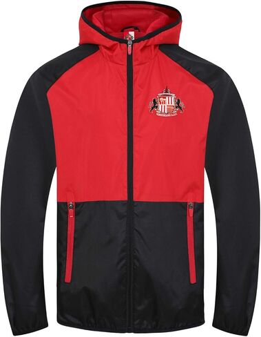 Sunderland AFC Official Gift Mens Shower Jacket Windbreaker Black Red XL in Saudi Arabia