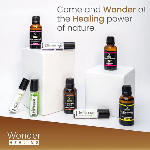 زيت تخفيف السعال، زيت عطري طبيعي 100% - مزيج زيت السعال العطري للسعال والبرد، والصفير، والتنفس، وRSV (30 مل (1 أونصة)) in Kuwait