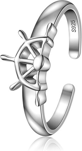 CHIC & ARTSY 925 Sterling Silver Rings Celtic Knot Rings Statement Rings for Women Whumb Ring for Women Silver Rings Sun Rings Hannya Mask Ring Open Ring Owl Ring Gemstone Rings for Women Gifts for Wife Mom Girls in Kuwait