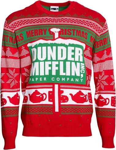 سترة Ripple Junction The Office Dunder Mifflin Paper Company Merry Snow Ugly Chritsmas in Saudi Arabia