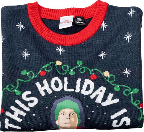 Christmas Vacation Clark This Holiday is Gonna Be Lit Ugly Christmas Sweater Officially Licensed Adult Knitted Pullover in Saudi Arabia