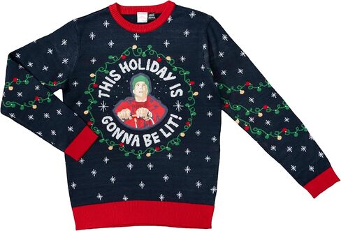 Christmas Vacation Clark This Holiday is Gonna Be Lit Ugly Christmas Sweater Officially Licensed Adult Knitted Pullover in Saudi Arabia