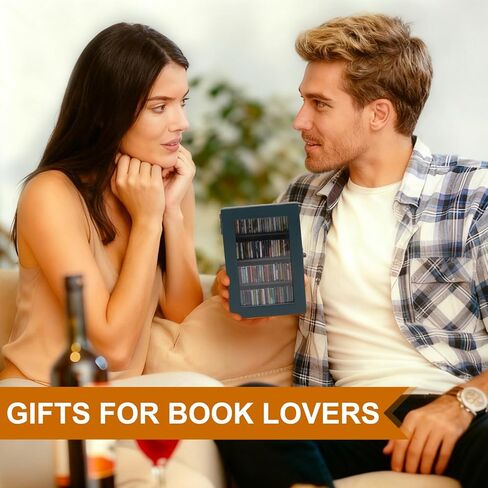 Anxiety Bookshelf Ornament With 100pcs Mini Books | Miniature Bookshelf Decor |Shake Away Your Anxiety Book Library | Mini Book Shelf for Doll House Home Office Decor (Blue) in Saudi Arabia