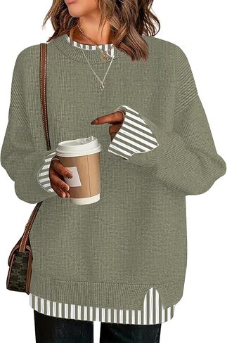 ETCYY Womens Sweaters School Teacher Outfits Fall Clothes Cowboy Chic Knit Cozy Fall Fashion 2025 Winter Oversized Sweater in Kuwait