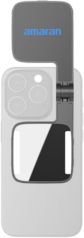 Amaran Go Magnetic Selfie Phone Light, Compatible with MagSafe & Qi2 Magnets, Dual LED Light Source with Adjustable Mirror Light & CCT (2700K-6500K), for Selfies, Makeup, & Content Creation (Green) in Saudi Arabia