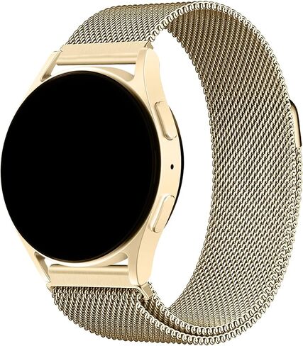 20mm 22mm Stainless Steel Magnetic Watch Band for Women Men, Push-Button Quick Release Metal Smart Watch Strap Mesh Milanese Loop Wristband Replacement Bracelet in Saudi Arabia