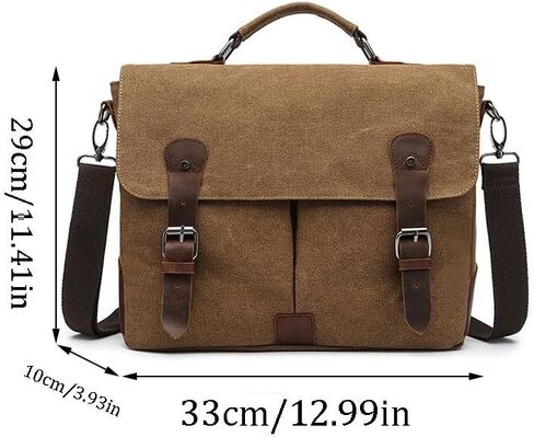 حقيبة قماش ريترو للرجال كتف الكمبيوتر Crossbody in Kuwait