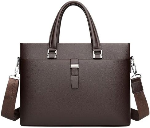 Men's Business Office Handbag Leisure PU Commuting Briefcase Laptop Bag in Saudi Arabia