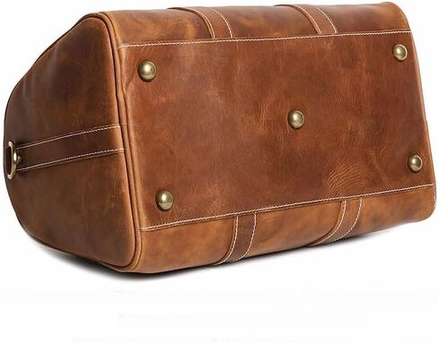 Men's Genuine Leather Handbag Crazy Horse Skin Travel Bag Business Crossbody in Saudi Arabia