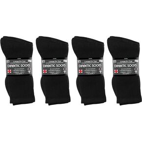 جوارب شخصية فضفاضة من القطن للجنسين لمرضى السكري غير مربوطة للاعتلال العصبي 12 زوجًا in Kuwait