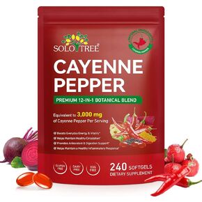 مكملات الكبسولات الطرية بالفلفل الحار - دعم التمثيل الغذائي والقلب والدورة الدموية مع الكركم والزعرور والشمندر وبذور العنب - عالية الامتصاص - كمية تكفي 80 يومًا in Kuwait