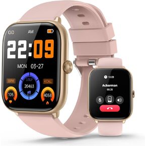 ساعات ذكية في وقت مبكر 2025 للنساء مع عرض 2.06 "AMOLED دائمًا ، IP68 Tracker Fitness Fitness Tracker و 118 Model Sports ومعدل ضربات القلب/SPO2/Sleep Monitor ، متوافق مع Android iPhone in Kuwait