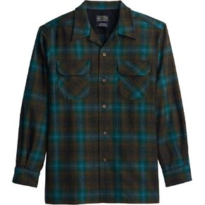 Pendleton Men's Long Sleeve Classic Fit Board Wool Shirt, Blue/Green Original Surf Plaid-30789, XX-Large in Kuwait