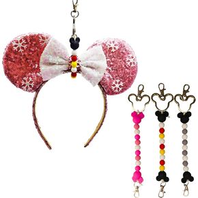 3 Pack Mouse Ear Holder for Backpack Bag Headband Holder Keychain for Hanging Mouse Ears Hands-Free Park Trip Essentials in Saudi Arabia