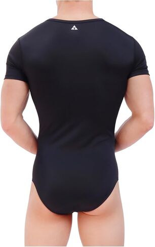 Body Force T-Shirt Zipper Bodysuit - Black in Saudi Arabia