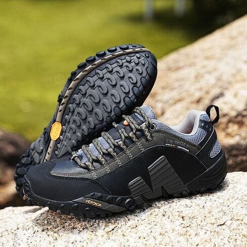 Hiking Shoes - Outdoor Rugged Sole Breathable Mesh Low-Top for Hiking & Trail Exploration(Green,10) in Saudi Arabia