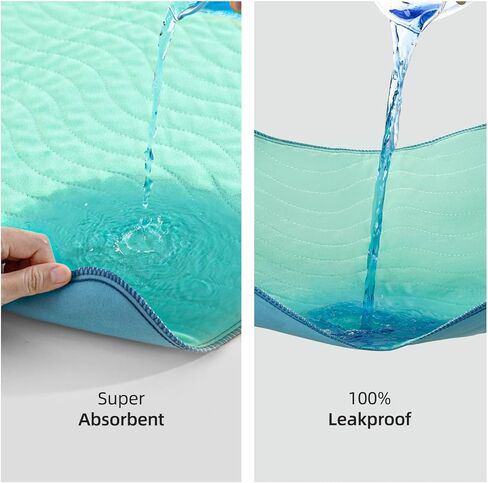 Pee Pads for Adults, Kids and Pets, Cotton-Like Surface, Machine Washable, 100% Leak Prevention with Waterproof TPU Layer (4 Pack, 34*36 inch) in Saudi Arabia