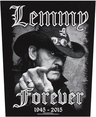 XLG Lemmy Forever 1945-2015 Motorhead Back Patch خياطة معدنية ثقيلة على زين in Kuwait