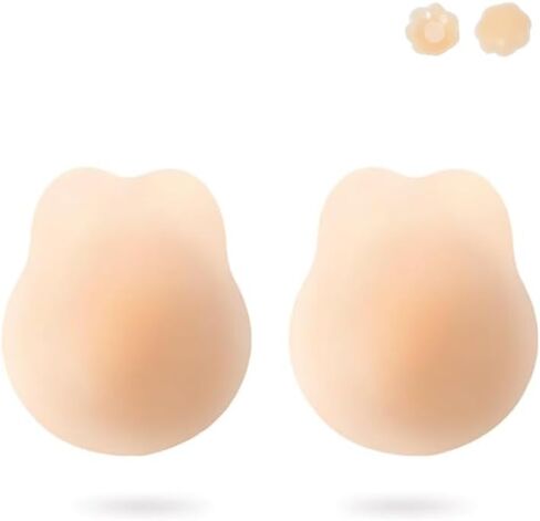 Sticky Bra Push Up, Invisible Adhesive Backless Strapless Silicone Bras Inserts Sticky Boobs in Saudi Arabia