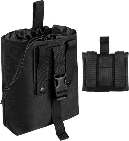 High Capacity Tactical Molle Dump Pouch - Easy to Use Extremely Durable and Compact Design Lightweight for Quick Deployment Perfect for Belt Vest or Backpack Mounting in Saudi Arabia