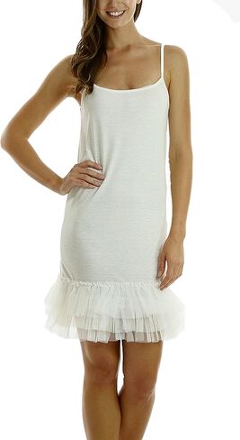 MELODY Women's Knit Camisole Full Slip Dresses in Saudi Arabia