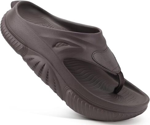 COFACE Men Orthopedic Footbed Flip Flops Fabric Toe Post Beach Sandals Size 7-15 in Kuwait