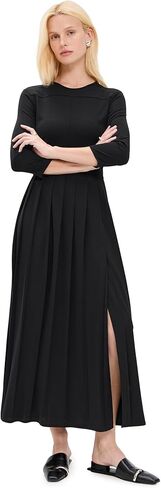 Theory Women's Long Sleeve Pleat Midi Dress in Saudi Arabia