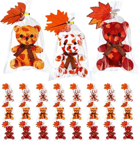 Poen 27 Pack Christmas Mini Plush Bears with Cards Set Jesus Winter Plush Bears Stuffed Animal for Classroom School Kids Exchange Prize Gifts Religious Bear Toy for Xmas Party Favors(Snowflake) in Saudi Arabia