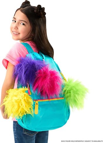 Dreamworks Trolls Band Together Rainbow Pom Poms Keychains With Surprise Mini Doll, Rainbow Series 1 in Saudi Arabia