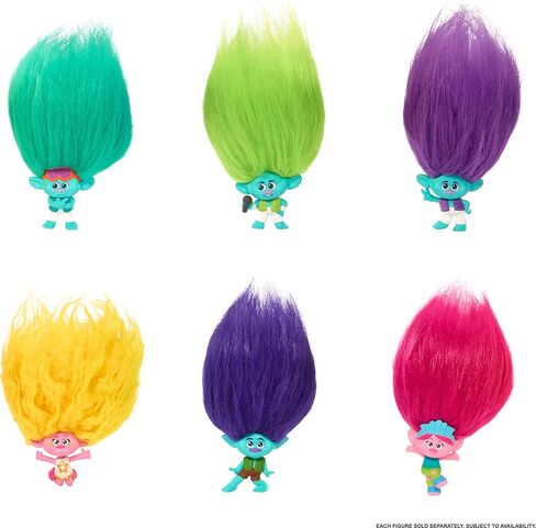 Dreamworks Trolls Band Together Rainbow Pom Poms Keychains With Surprise Mini Doll, Rainbow Series 1 in Saudi Arabia