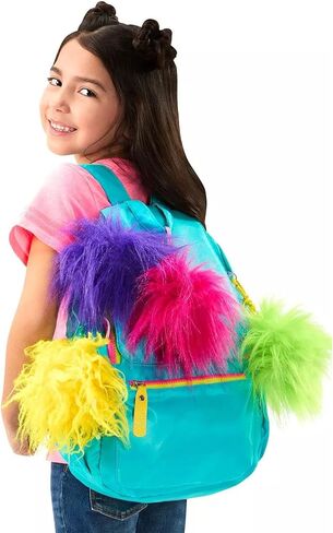 Dreamworks Trolls Band Together Rainbow Pom Poms Keychains With Surprise Mini Doll, Rainbow Series 1 in Saudi Arabia