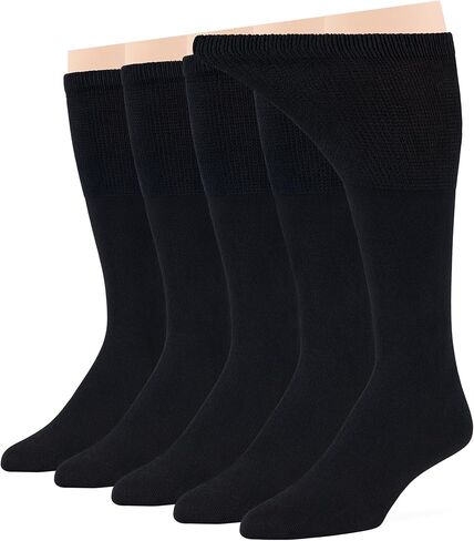 7BIGSTARS KINGDOM Men Diabetic Non-Binding Fashion Cotton Socks-5 Pack Large/XL in Kuwait