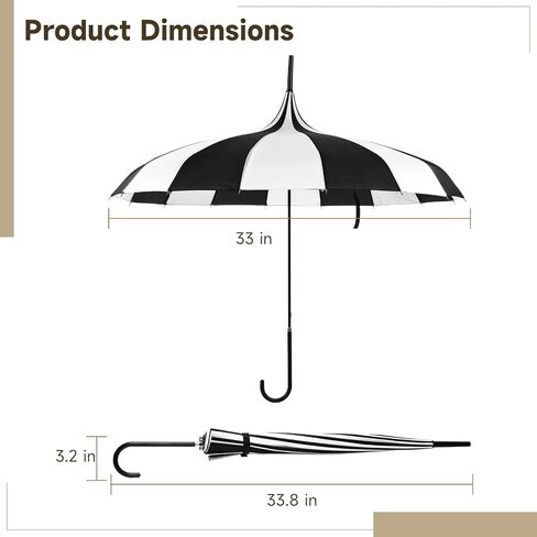 مظلة على طراز باغودا مع جمالية قوطية، مظلة شمسية عتيقة للشمس والمطر الخفيف، مظلات أنيقة مستوحاة من العصر الفيكتوري لالتقاط صور الزفاف، والأحداث التنكرية، إطار فولاذي in Kuwait