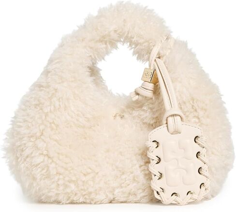 Ganni Women's Hobo Mini Faux Fur Bag in Saudi Arabia